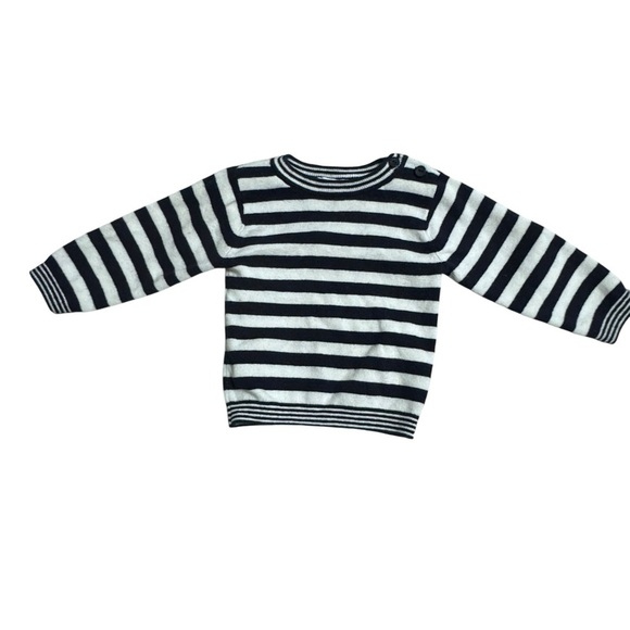 JACADI PARIS French style sweater stripes cotton/wool blend.Size 18 month k220 - Picture 1 of 3